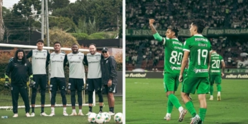 atletico nacional america cali clasico futbol profesional colombian o fpc liga betplay dimayor debut arquero kevin catano extremo venezolando eduard bello cristina chicho arango delantero atanasio girardot medellin entrenador director tecnico diego arias