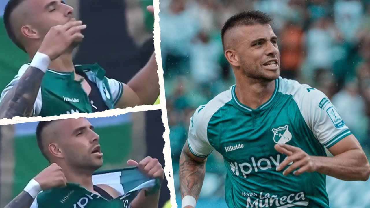 deportivo cali titi rodriguez rompe camiseta