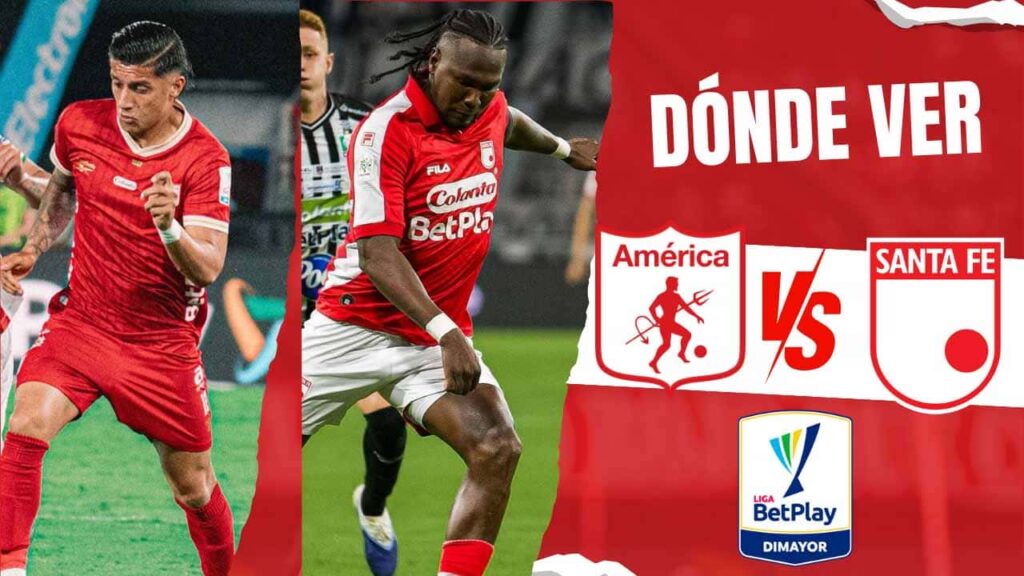 donde ver america de cali santa fe liga betplay tv online