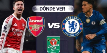 donde ver arsenal chelsea carabao cup tv online