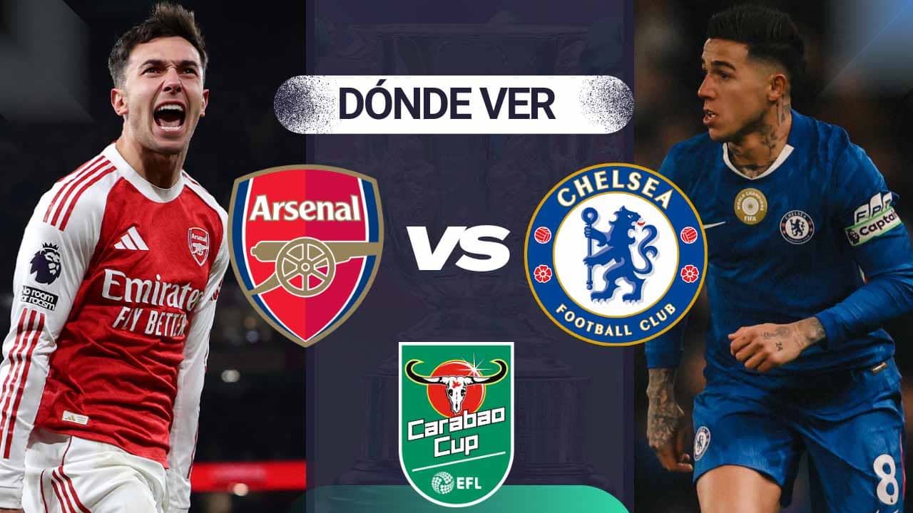 donde ver arsenal chelsea carabao cup tv online
