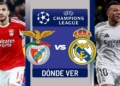 donde ver benfica vs real madrid playoffs champions league tv online