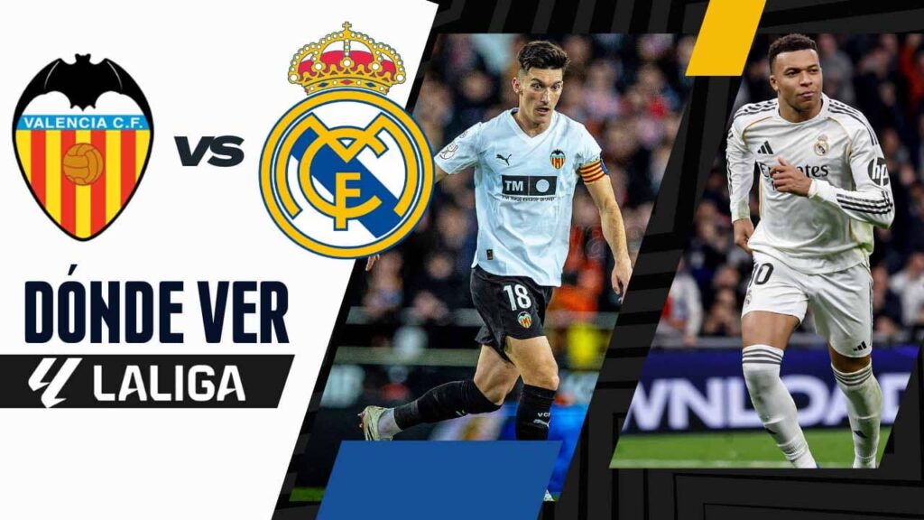 donde ver valencia real madrid laliga tv online