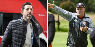 independiente santafe pablo repetto director tecnico dt entrenador echado renuncia despedido presidente eduardo mendez directicos dirigentes dirigencia maximo accionista regreso jorge bava campeon uruguayo cerro porteno paraguay futbol profesional colombiano fpc liga betplay dimayor colombia