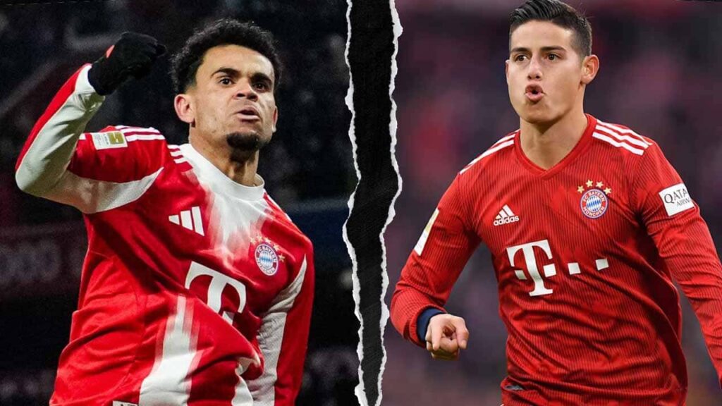 luis diaz james rodriguez tripletas bayern bundesliga