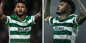 luis suarez goles asistencias sporting clube febrero 2026