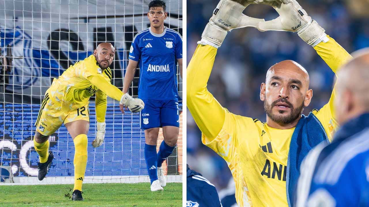 millonarios diego novoa arquero e hincha equipo