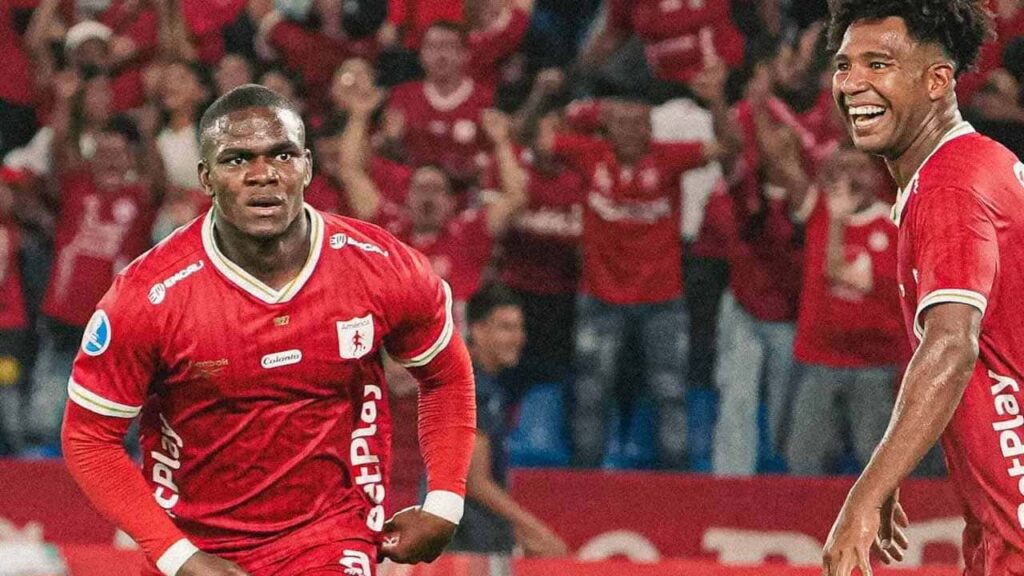 america de cali tilman palacios primer gol internacional