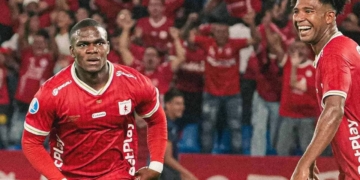 america de cali tilman palacios primer gol internacional