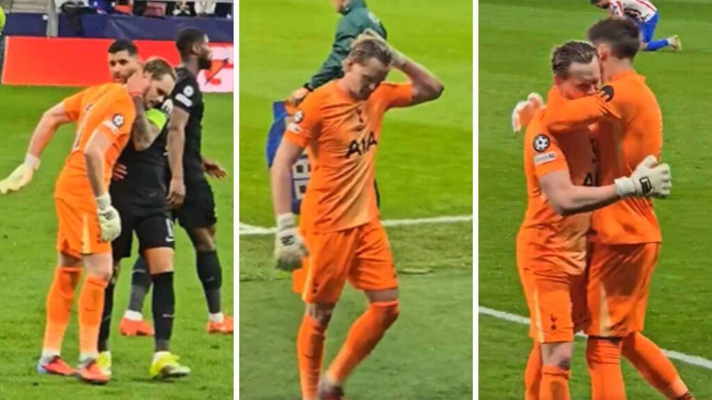 arquero tottenham kinsky bloopers atletico de madrid sale16 minutos