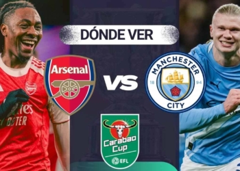 donde ver arsenal manchester city carabao cup en vivo tv online