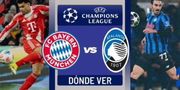 donde ver bayern atalanta champions luis diaz en vivo tv online