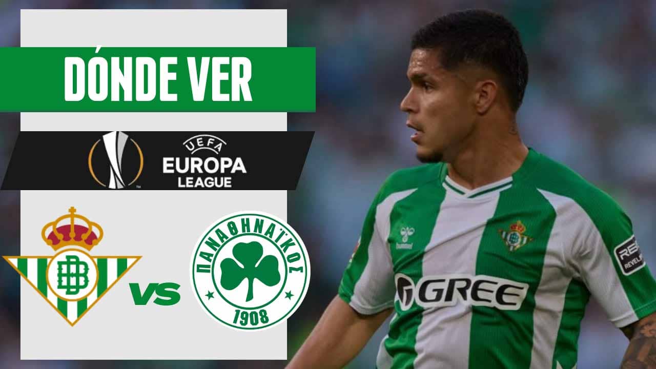 donde ver betis panathinaikos europa league en vivo tv online