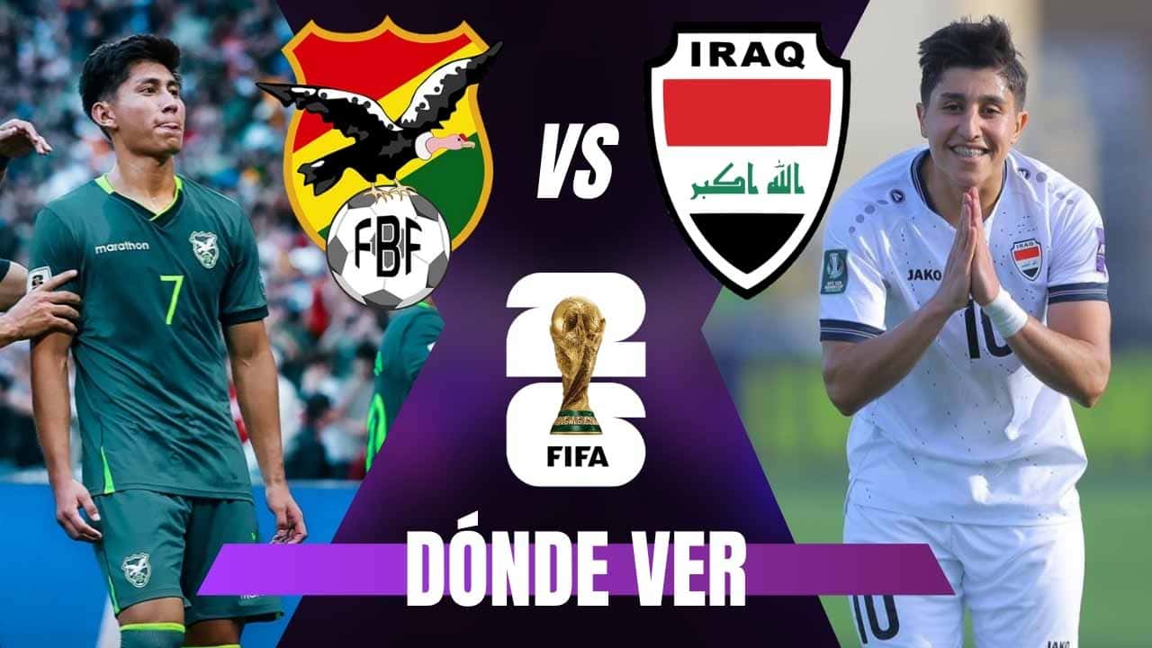 donde ver bolivia irak repechaje mundial 2026 en vivo tv online