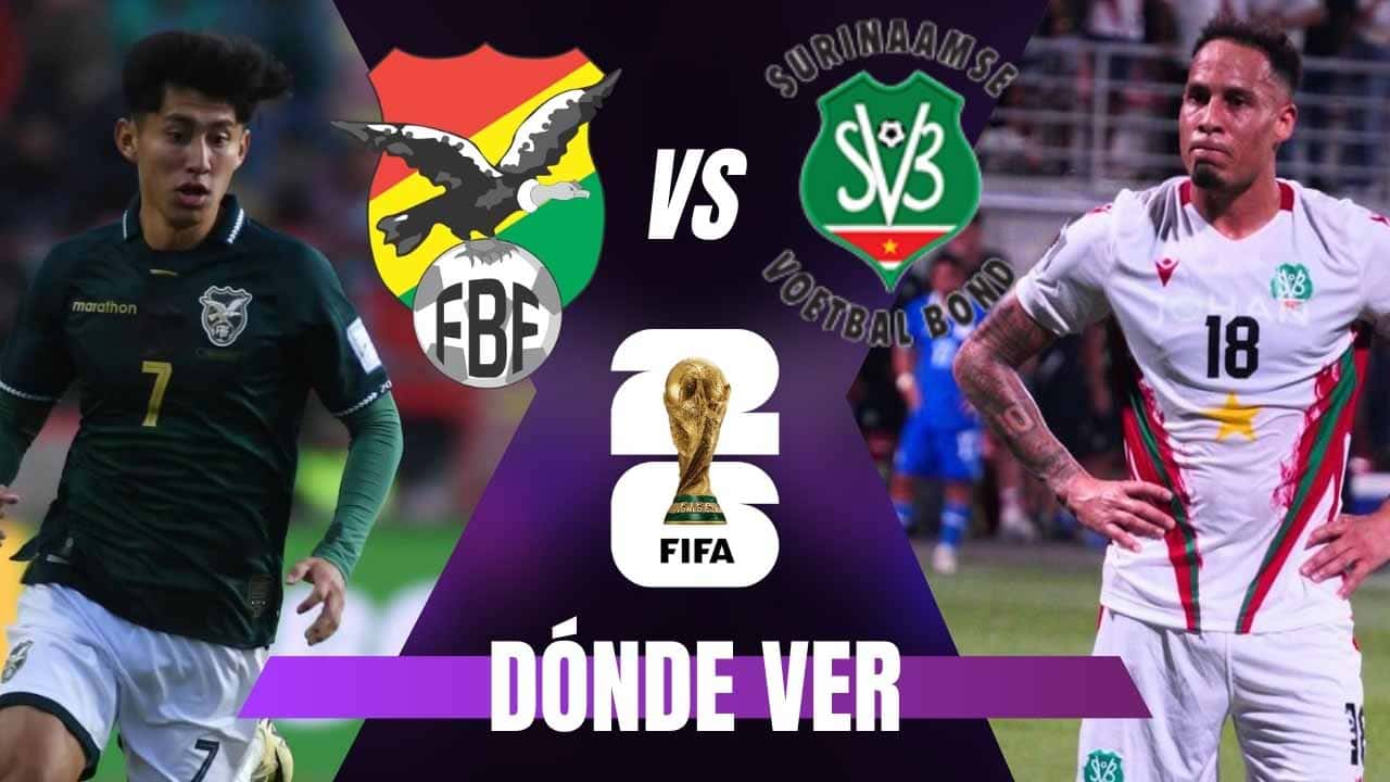 donde ver bolivia surinam repechaje mundial 2026 en vivo tv online