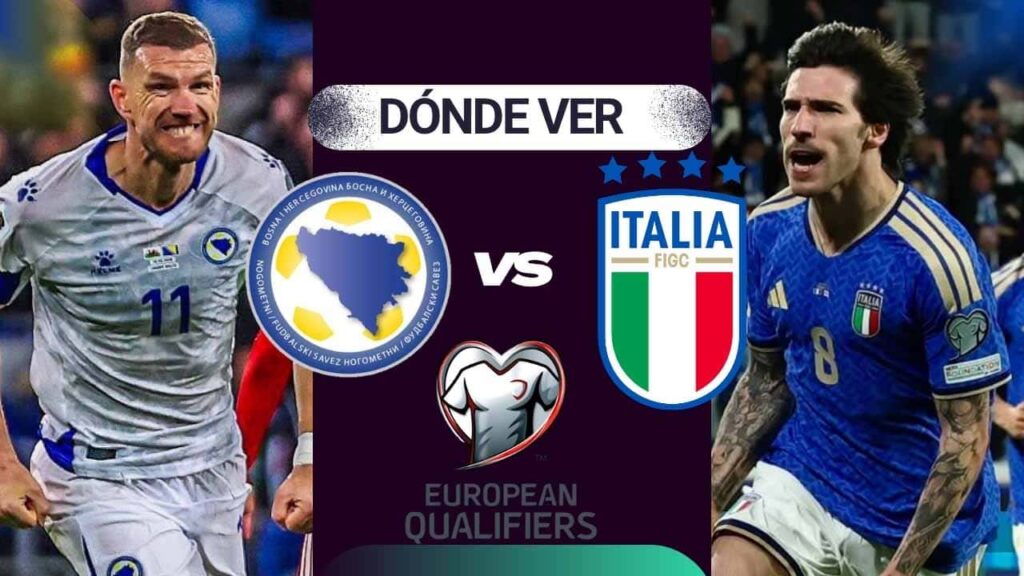 donde ver bosnia italia repechaje mundial 2026 en vivo tv online