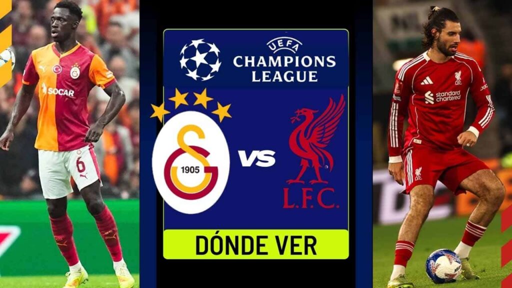 donde ver galatasaray liverpool champions league tv online