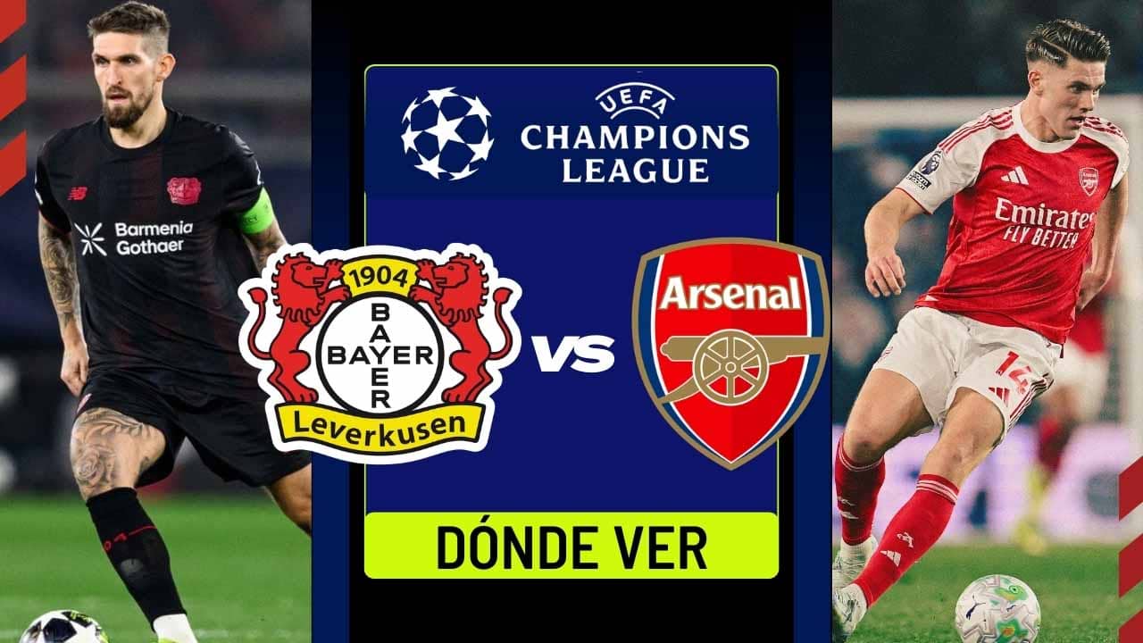donde ver leverkusen arsenal champions league en vivo tv online