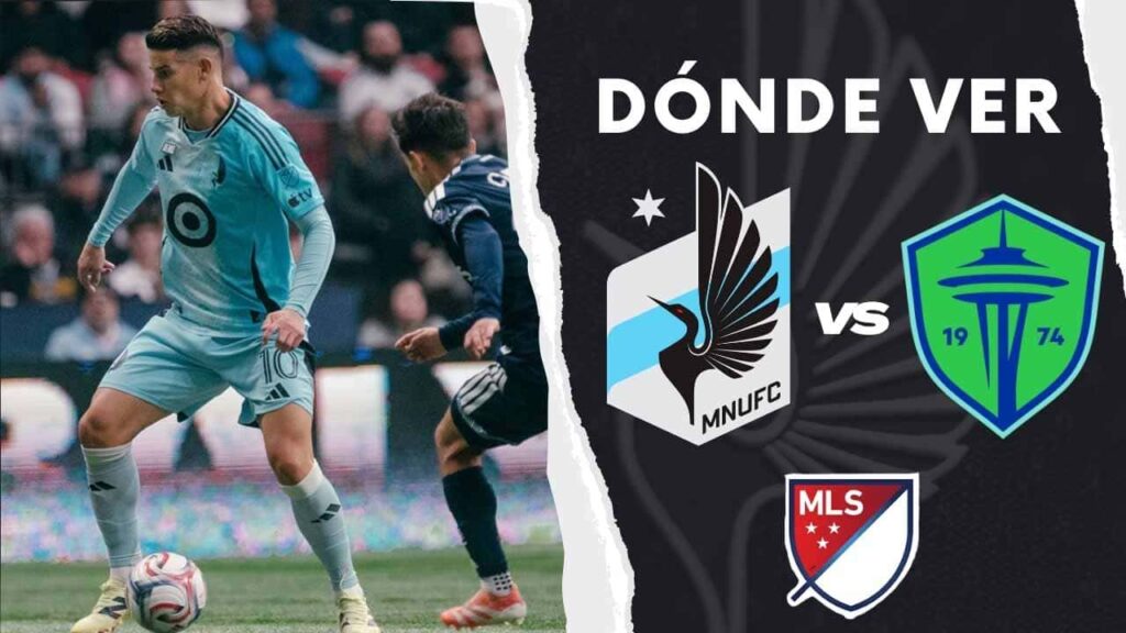 donde ver minnesota seattle sounders james rodriguez mls tv online
