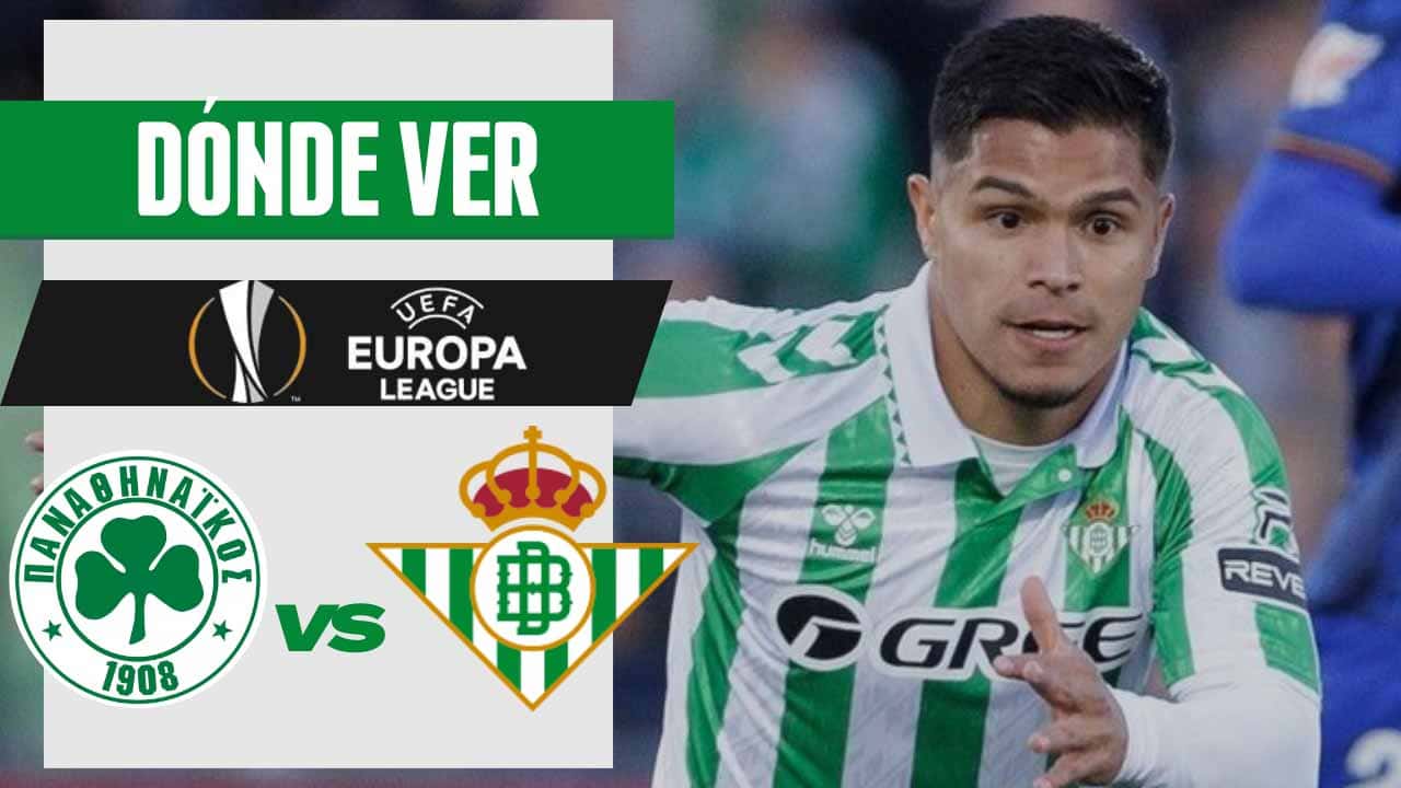 donde ver panathinaikos betis europa league tv online en vivo