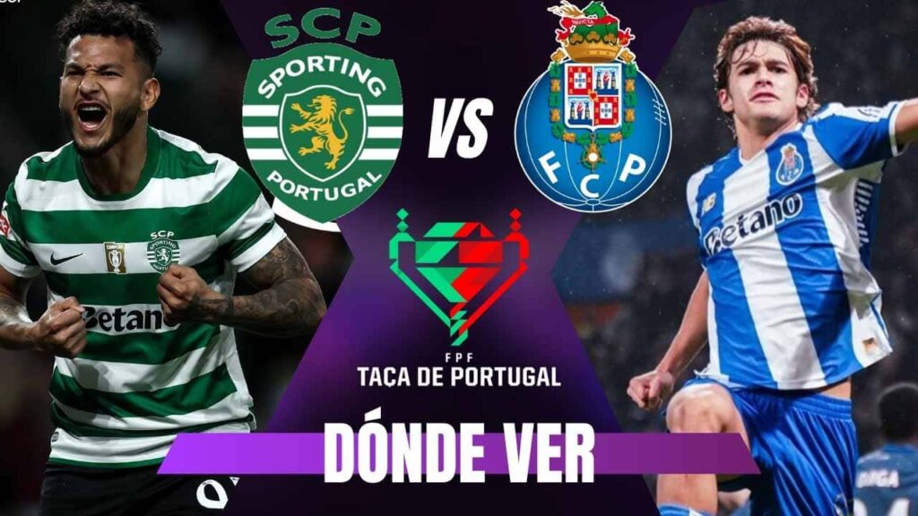donde ver sporting clube porto copa de portugal luis suarez tv online