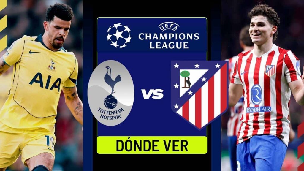 donde ver tottenham atletico de madrid champions en vivo tv online
