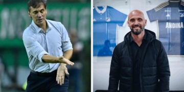 fabian bustos millonarios dt entrenador director tecnico ariel michaloutsos director deportivo enrique camacho presidente gustavo serpa maximo accionista dirigentes dirigencia duenos equipos copa sudamericana eliminacion nacional atanasio girardot golpe autoridad copa conmebol sudamericana liga betplay dimayor futbol profesional colombiano fpc colombia