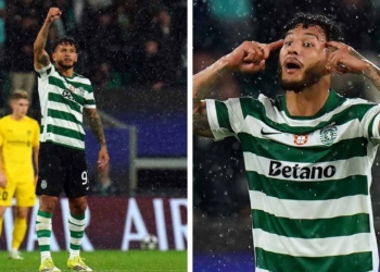 luis javier suarez goles asistencias champions league sporting clube