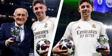 real madrid federico valverde balon tripleta manchester city