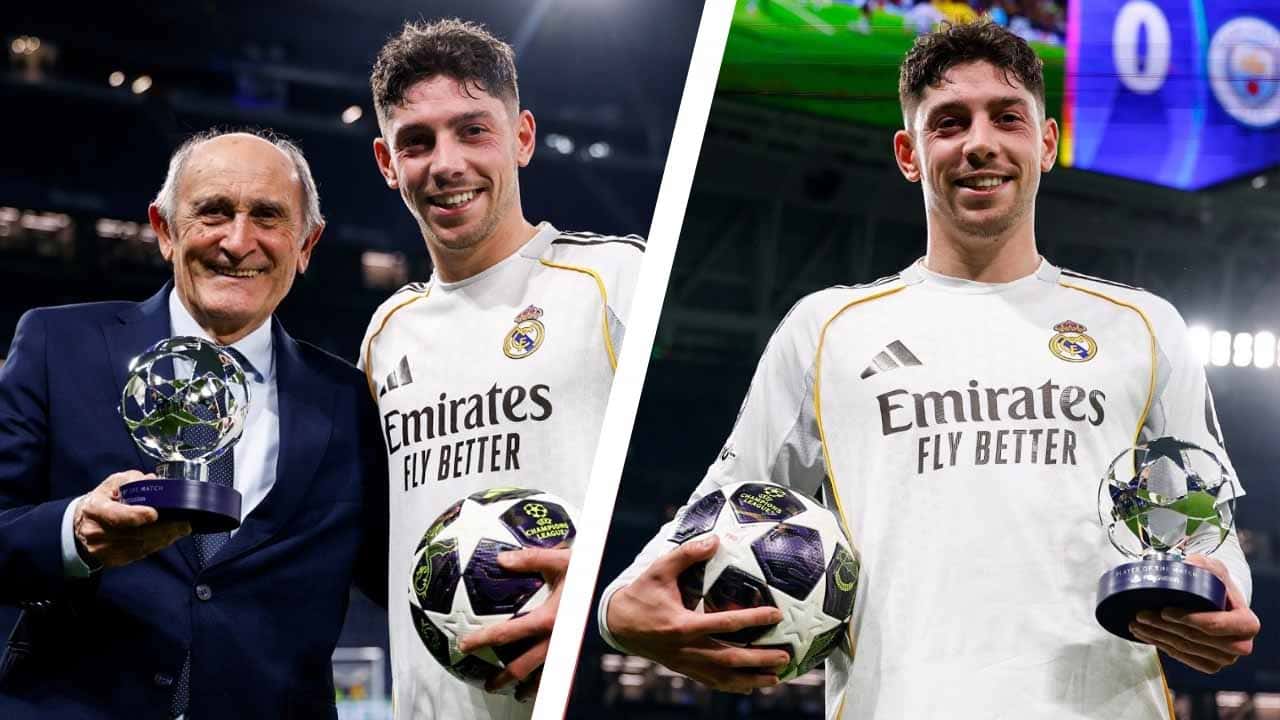 real madrid federico valverde balon tripleta manchester city