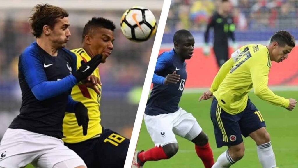 seleccion colombia francia historial partidos resultados