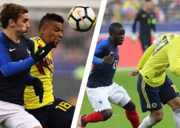 seleccion colombia francia historial partidos resultados