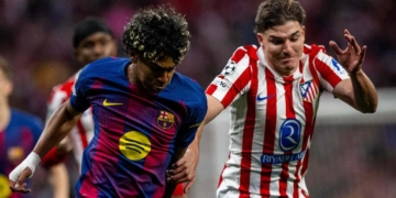 barcelona atletico de madrid champions yamal julian alvarez
