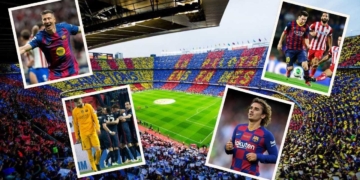 futbol club barcelona atletico madrid champions league liga campeones europa camp nou partido ida cuartos final estadisticas numeros previa datos data revancha partisos historial enfrentamientos historicos historia ida vuelta gol hoy