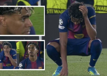 barcelona lamine yamal imagen viral champions atletico