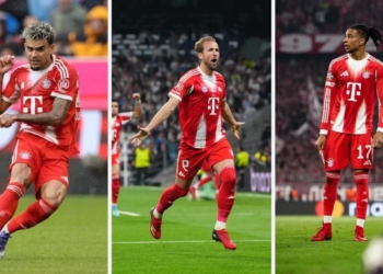 bayern munich elimina real madrid champions league liga campeones luis diaz gol golazo tridente ataque ofensivo tripleta trio harry kane goleador michael olise crack bundesliga alemania futbol aleman kompany