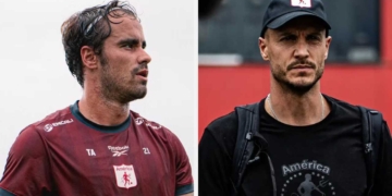 america fichaje tomas angel delantero atacante mercado pases contratacion incorporacion contratato liga betplay dimayor futbol profesional colombiano fpc david gonzalez director tecnico dt entrenador mls ausencia suplente titular pascual guerrero eliminado clasificado los 8 hinchada molesta hinchas tulio y marcela