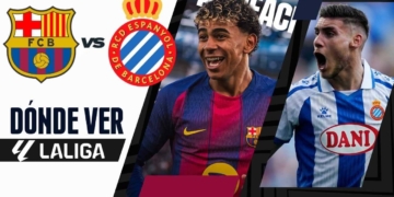 donde ver barcelona espanyol laliga derbi tv online