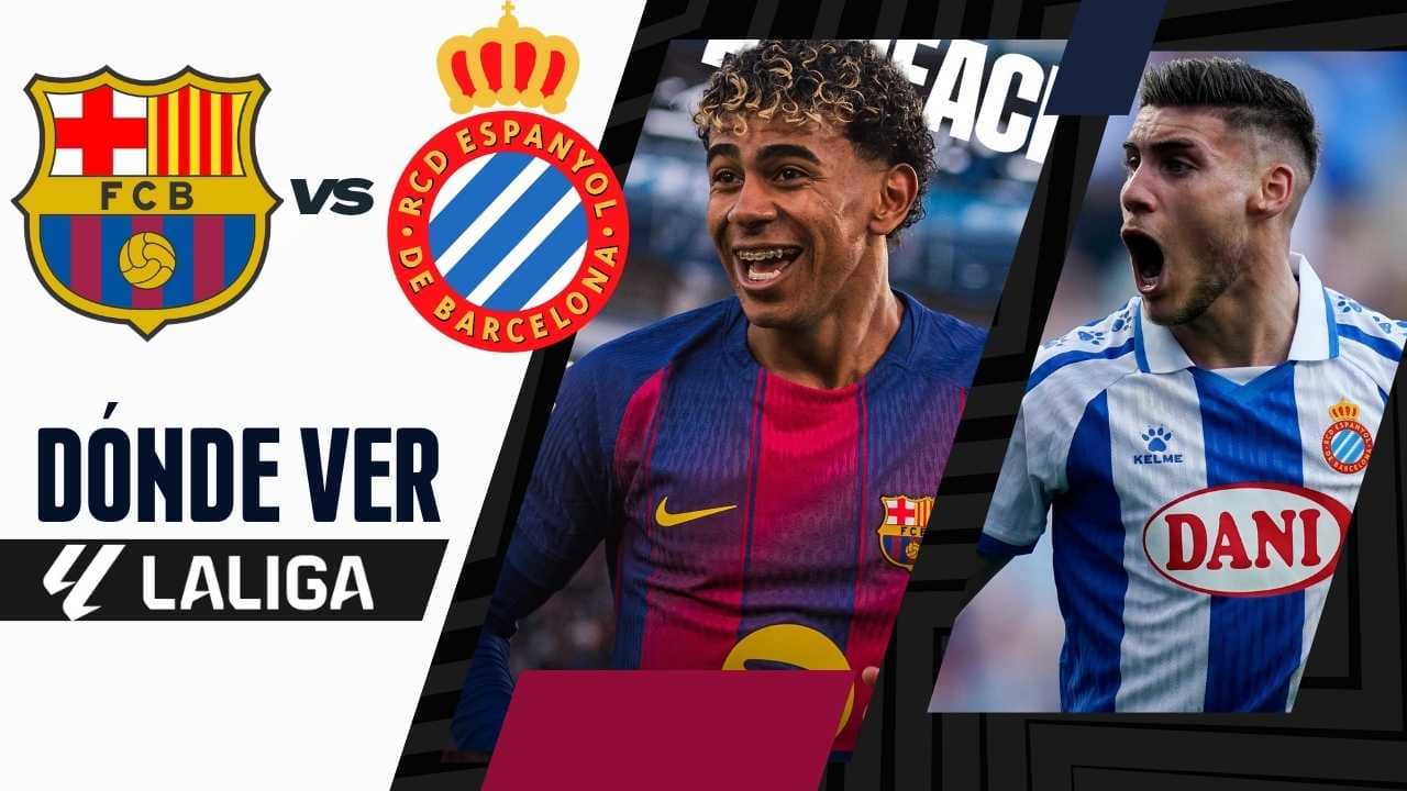 donde ver barcelona espanyol laliga derbi tv online