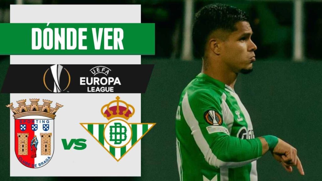 donde ver braga betis europa league en vivo