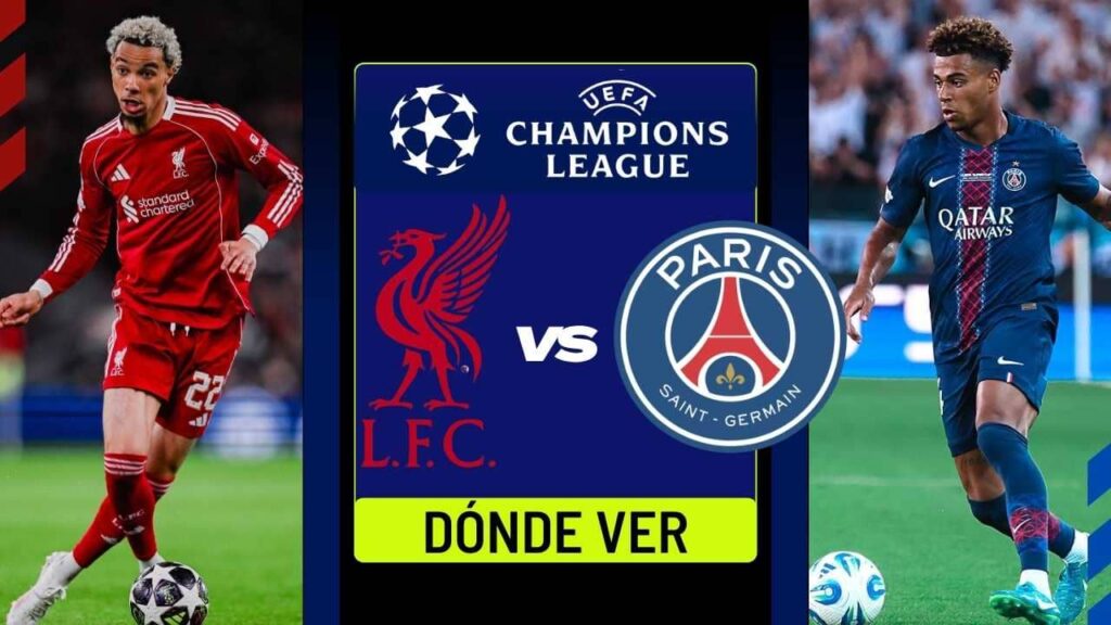 donde ver liverpool psg champions league en vivo tv online