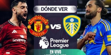 donde ver manchester united leeds en vivo premier league