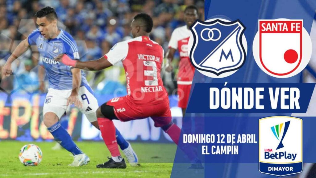 donde ver millonarios santa fe en vivo tv online