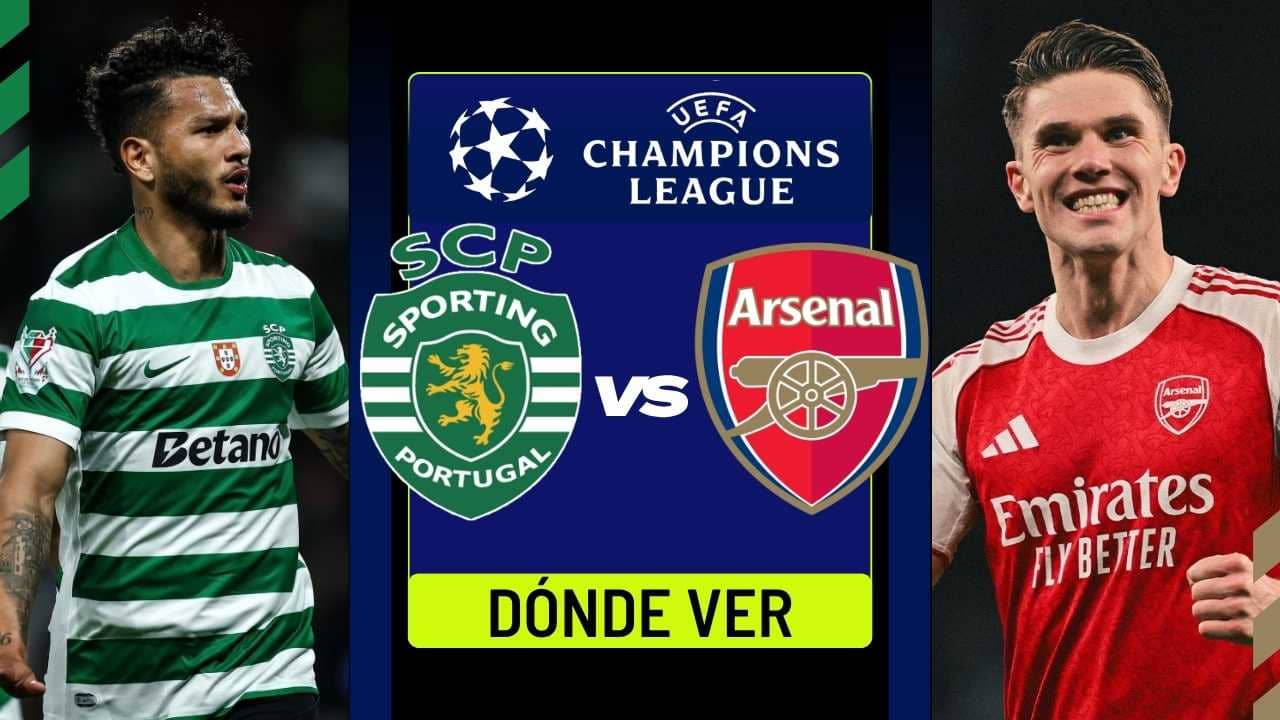 donde ver sporting arsenal champions league en vivo