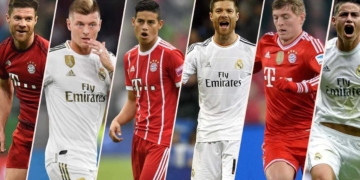 futbolistas jugaron real madrid bayern champions