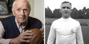 jose emilio santamaria real madrid fallece muere 96 anos despide florentino perez comunicado leyenda idolo club blanco merengue campeon director tecnico dt entrenador espanyol barcelona uruguayo seleccion espana espanola luto laliga liga futbol espanol