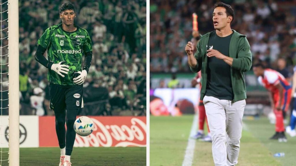 kevin catano atletico nacional suplencia suplente diego arias tecnico director tecnico entrenador molestia hinchas hinchada arquero david ospina harlen castillo chipi portero futbol profesional colombiano fpc liga betplay dimayor duenos equipo familia ardila lulle arango y fermani