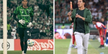 kevin catano atletico nacional suplencia suplente diego arias tecnico director tecnico entrenador molestia hinchas hinchada arquero david ospina harlen castillo chipi portero futbol profesional colombiano fpc liga betplay dimayor duenos equipo familia ardila lulle arango y fermani