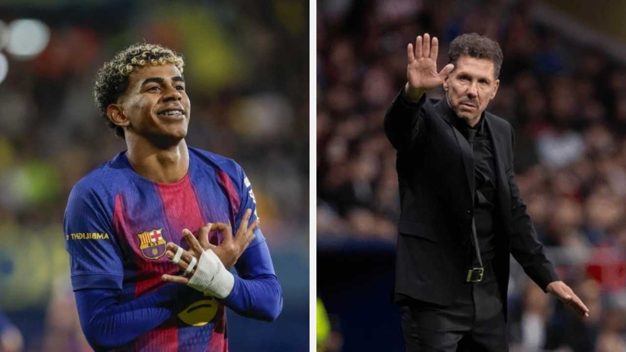lamine yamal barcelona champions hoy diego simeone entrenador DT director tecnico adiestrador