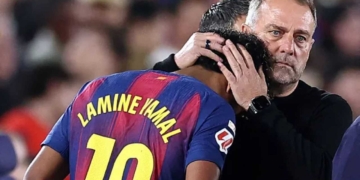 lamine yamal lesion grave barcelona partido celta vigo estudios examenes se pierde mundial estados unidos 2026 mexico canada futbol club hansi flick preocupacipn drama hinchas hinchada seguidores cule catalan catalunya seleccion espanola espana espanol europa titulo liga gol penal penalti